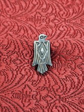 Fred Harvey Era Sterling Thunderbird Tiny Pin Silver Native Southwest 3/4 Inch
