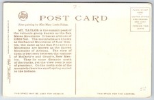 Fred Harvey~New Mexico~Mt Taylor Seen Between McCartys & Grants~Vintage Postcard - Additional view 1