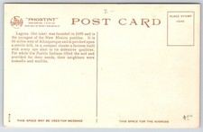 Fred Harvey~New Mexico~Pueblo Of Laguna The Lake Seen From Afar~Vintage Postcard - Additional view 1