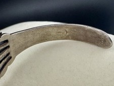 Fred Harvey Era Thunderbird Petrified Wood Sterling Silver Cuff Bracelet 6.5”  - Additional view 15