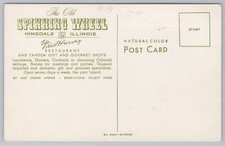 Old Spring Wheel~Mr Fred Harvey Restaurant Tandem Gift & Gourmet Shop~IL~Vtg PC - Additional view 1