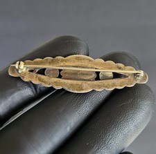 Vintage Old Navajo Fred Harvey Era Sterling Silver Turquoise Pin Brooch - Additional view 7