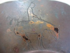 VTG 40's NATIVE AMERICAN SW THUNDERBIRD FRED HARVEY ASHTRAY ARROWHEAD