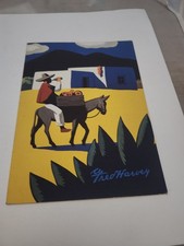 Fred Harvey Hollywood California CA Beverage Menu 1950s