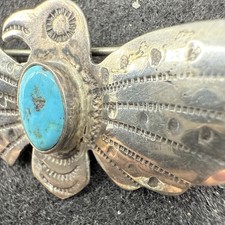 Vintage 1940's Sterling Silver Thunderbird Brooch ( Fred Harvey Era Pin )2.5” - Additional view 4