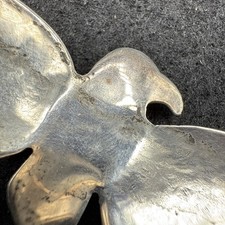 Vintage 1940's Sterling Silver Thunderbird Brooch ( Fred Harvey Era Pin )2.5” - Additional view 8