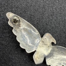 Vintage 1940's Sterling Silver Thunderbird Brooch ( Fred Harvey Era Pin )2.5” - Additional view 10