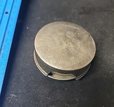 Vintage FRED HARVEY Collapsible Metal Cup Price 35¢ RAILROAD Travel Stainless - Additional view 2