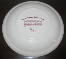 Vernon Kilns Grand Canyon National Park Collector Plate Red White Fred Harvey - Additional view 1