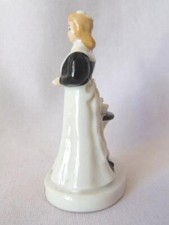 Vintage Fred HARVEY GIRL Railroad Hand Painted China Miniature Figurine - Additional view 1