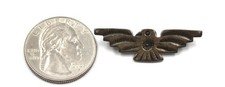 FRED HARVEY ERA VINTAGE NAVAJO THUNDERBIRD STERLING SILVER HANDMADE BROOCH PIN - Additional view 1