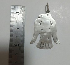 Fred Harvey Thunderbird Pendant 925 (unverified) Silver Rare Large Allens Mark