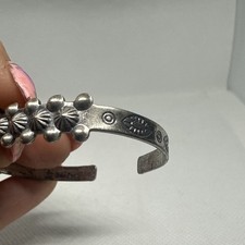 VINTAGE  SOUTHWEST FRED HARVEY ERA CUFF SIGNED SANFORD - Additional view 1