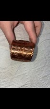 SOLID COPPER Cuff Bracelet Fred Harvey Era Thunderbird Native American Vtg - Additional view 2