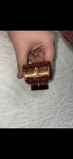 SOLID COPPER Cuff Bracelet Fred Harvey Era Thunderbird Native American Vtg - Additional view 4