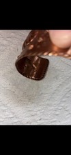 SOLID COPPER Cuff Bracelet Fred Harvey Era Thunderbird Native American Vtg - Additional view 6