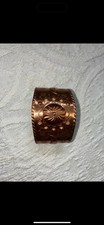 SOLID COPPER Cuff Bracelet Fred Harvey Era Thunderbird Native American Vtg