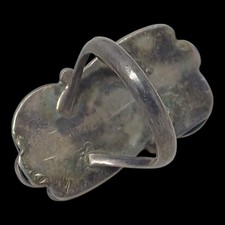 VINTAGE BIG NATIVE AMERICAN NAVAJO RING TURQUOISE STERLING SILVER SIZE 9 - Additional view 7
