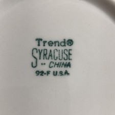 Syracuse Trend Restaurant Ware Berkeley 6 Bread & Butter Plates Fred Harvey Vtg - Additional view 7