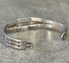 OLD FRED HARVEY ERA THUNDERBIRD Navajo Turquoise  Sterling silver Bracelet - Additional view 7