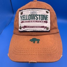 Yellowstone Hat Cap Strap Back Embroidered National Park USA Outdoors Mens - Additional view 5