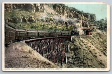 Fred Harvey California Limited Crossing Johnsons Canyon AZ WB Postcard L9
