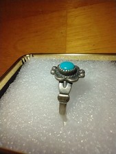 Vintage Fred Harvey Era Ring Marked Sterling Size 4 - Additional view 3