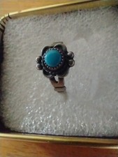 Vintage Fred Harvey Era Ring Marked Sterling Size 4