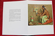 1971 Santa Fe Railroad Kachina Doll Lunch Menu Fred Harvey Railway Train Dining - Additional view 1