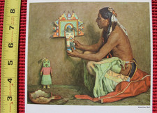 1971 Santa Fe Railroad Kachina Doll Lunch Menu Fred Harvey Railway Train Dining - Additional view 2
