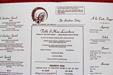 1971 Santa Fe Railroad Kachina Doll Lunch Menu Fred Harvey Railway Train Dining - Additional view 11