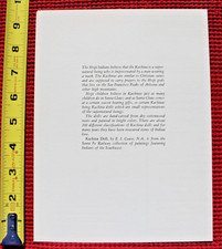 1971 Santa Fe Railroad Kachina Doll Lunch Menu Fred Harvey Railway Train Dining - Additional view 4