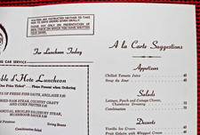1971 Santa Fe Railroad Kachina Doll Lunch Menu Fred Harvey Railway Train Dining - Additional view 8