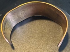 Fred Harvey Copper Cuff Bracelet Wheeler Manufacturing WMCO 30mm Navajo Symbols - Additional view 3