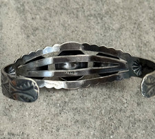 Vintage FRED HARVEY ERA Navajo CONCHO DOME Sterling Silver Bracelet - Additional view 12