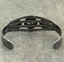 Vintage FRED HARVEY ERA Navajo CONCHO DOME Sterling Silver Bracelet - Additional view 7