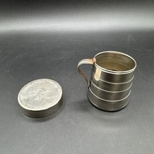 Vintage FRED HARVEY Collapsible Metal Tin Camping Rail Road Cup 35C - Additional view 2