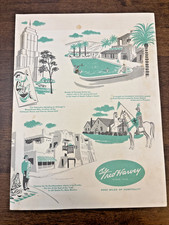 Menu Dinner Fred Harvey Restaurant El Tovar Grand Canyon 1961 Vintage Paper