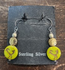 Fred Harvey Trading Company Era NAVAJO Sterling Silver Earrings