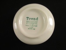 Syracuse China Berkeley Bouillan Custard Bowl Fred Harvey Santa Fe Railroad 1965 - Additional view 4