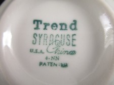 Syracuse China Berkeley Bouillan Custard Bowl Fred Harvey Santa Fe Railroad 1965 - Additional view 5