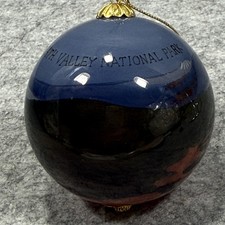 Death Valley National Park Ornament Hand Painted Scenic Ball Fred Harvey Boxed - Additional view 1
