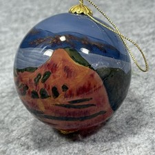 Death Valley National Park Ornament Hand Painted Scenic Ball Fred Harvey Boxed - Additional view 4