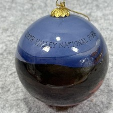 Death Valley National Park Ornament Hand Painted Scenic Ball Fred Harvey Boxed