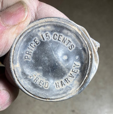 Fred Harvey collapsible cup part-Price 15c-New Mexico Railroad detecting find