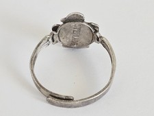 Old Vintage Fred Harvey Era Sterling Silver Thunderbird Crossed Arrows Ring Adj - Additional view 3