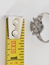 Old Vintage Fred Harvey Era Sterling Silver Thunderbird Crossed Arrows Ring Adj - Additional view 6