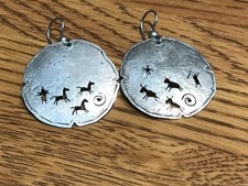 🔥HUGE Antique Fred Harvey-era Native American Cabochon Turquoise Silver Lot 61g - Additional view 18