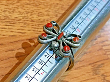 🔥HUGE Antique Fred Harvey-era Native American Cabochon Turquoise Silver Lot 50g - Additional view 6