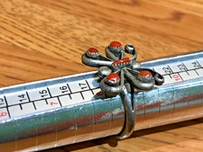 🔥HUGE Antique Fred Harvey-era Native American Cabochon Turquoise Silver Lot 50g - Additional view 8